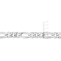 Miabella Sterling Silver Figaro Flat Necklace