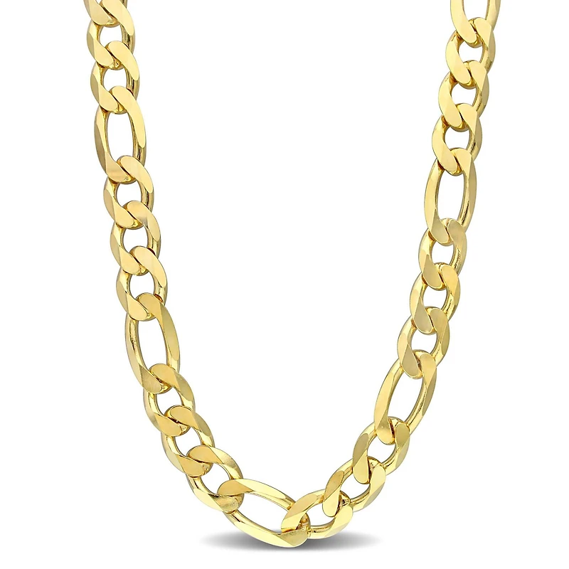 Collier figaro de Miabella en argent sterling plaqué or jaune 18K
