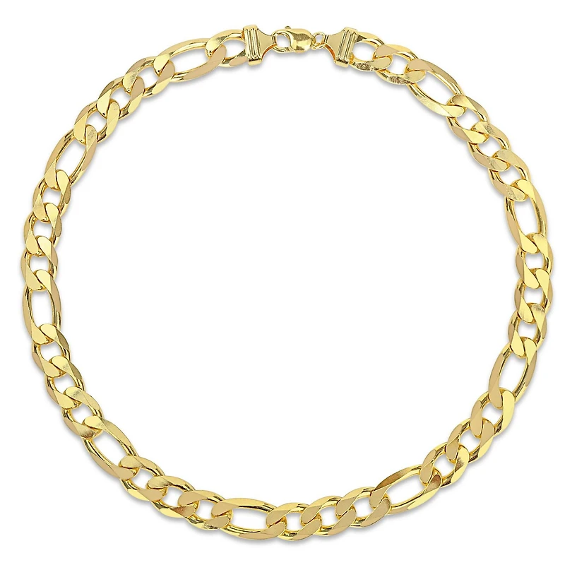 Collier figaro de Miabella en argent sterling plaqué or jaune 18K
