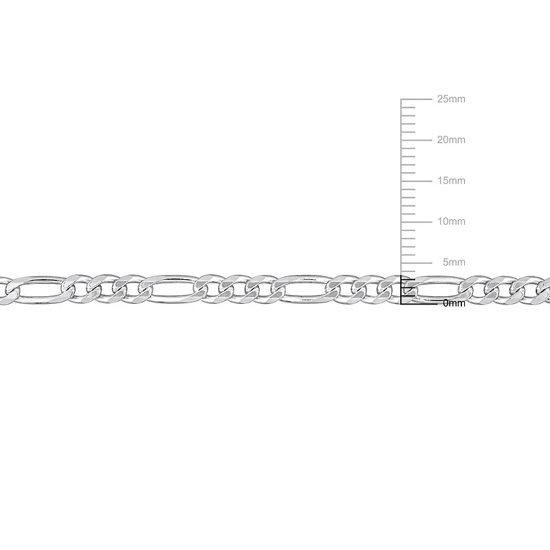Miabella Sterling Silver Figaro Necklace