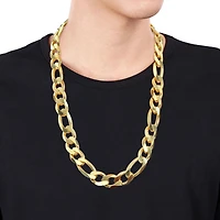 Collier figaro de Miabella en argent sterling plaqué or jaune 18K