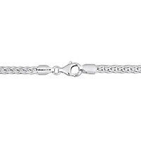 Miabella Sterling Silver Foxtail Chain Anklet