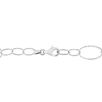Collier en chaîne à maillons ovales de Miabella en argent sterling
