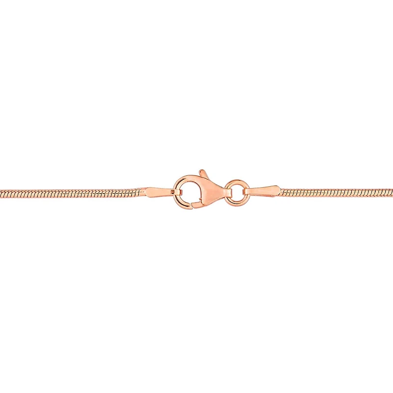Bracelet de cheville en chaîne serpent de rose 18K