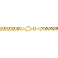 Miabella 18K Yellow Gold Plated Sterling Silver Curb Chain Anklet