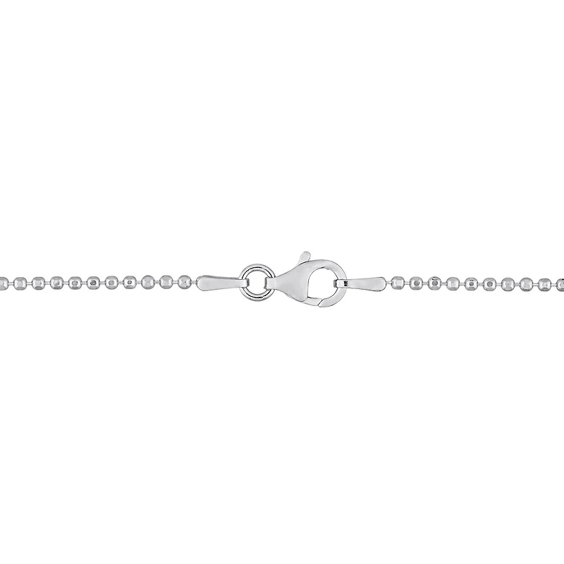 Collier en chaîne à bille de Miabella en argent sterling