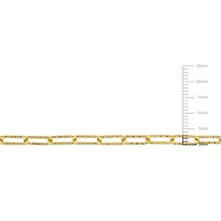 Miabella 18K Yellow Gold Plated Sterling Silver Paperclip Necklace