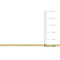 Collier en chaîne rolo de Miabella en argent sterling plaqué or jaune 18K