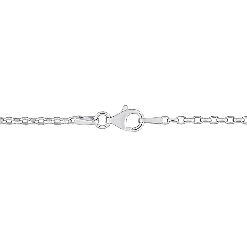 Collier en chaîne rolo de Miabella en argent sterling