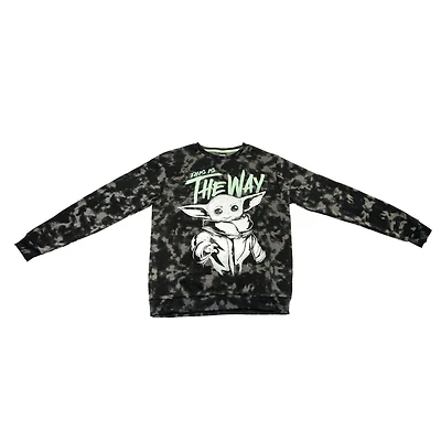 Men's Star Wars The Mandalorian Grogu Long Sleeve Sweatshirt