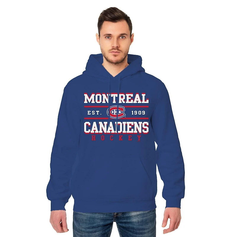 Chandail à capuchon à manches longues pour hommes des Canadiens de Montréal de la LNH *Exclusivité en ligne