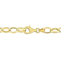 Collier rolo de Miabella en argent sterling plaqué or jaune 18K
