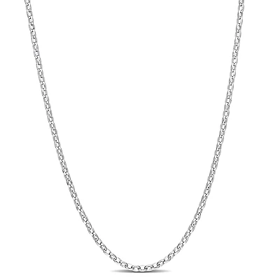 Collier en chaîne rolo de Miabella en argent sterling