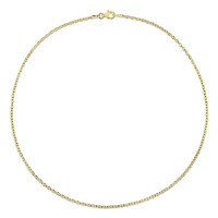 Collier en chaîne rolo de Miabella en argent sterling plaqué or jaune 18K