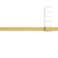 Miabella 18K Yellow Gold Plated Sterling Silver Double Fancy Curb Link Necklace