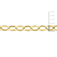 Miabella 18K Yellow Gold Plated Sterling Silver Rolo Necklace