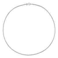 Miabella Sterling Silver Rolo Chain Necklace