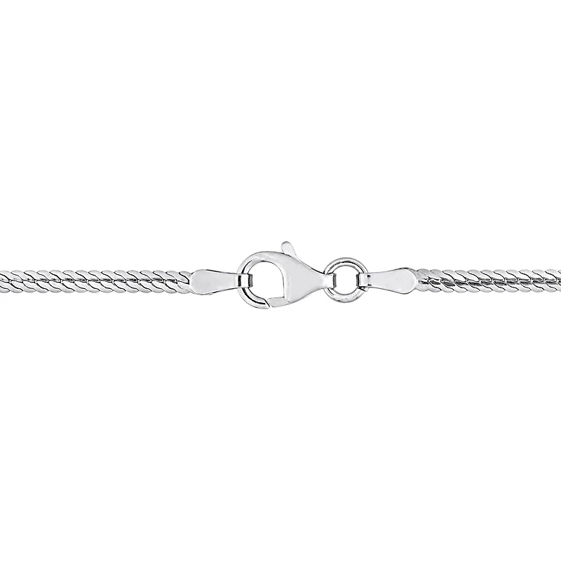 Collier en chaîne à chevrons de Miabella en argent sterling