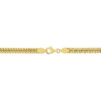 Miabella 18K Yellow Gold Plated Sterling Silver Double Fancy Curb Link Necklace