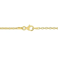 Collier en chaîne rolo de Miabella en argent sterling plaqué or jaune 18K