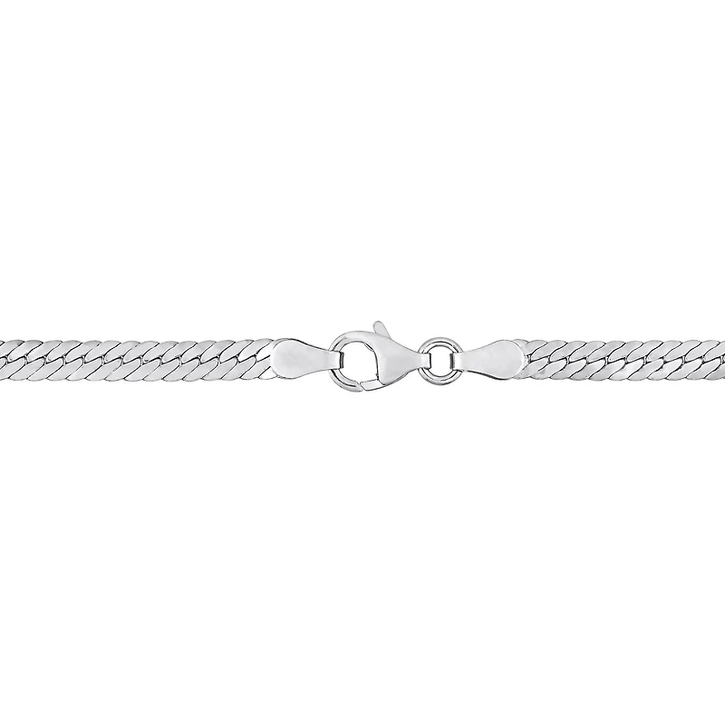 Collier en chaîne à chevrons de Miabella en argent sterling