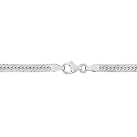Collier en chaîne à chevrons de Miabella en argent sterling