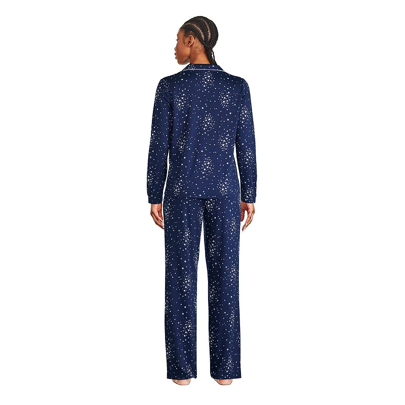 George Women's Notch Collar Pajama 2-Piece Set, Sizes XS-XXL