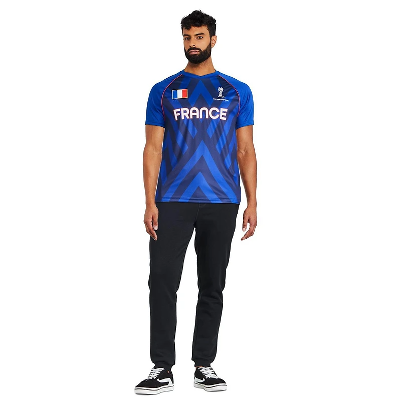 Maillot France FIFA pour hommes Tailles P-2XL