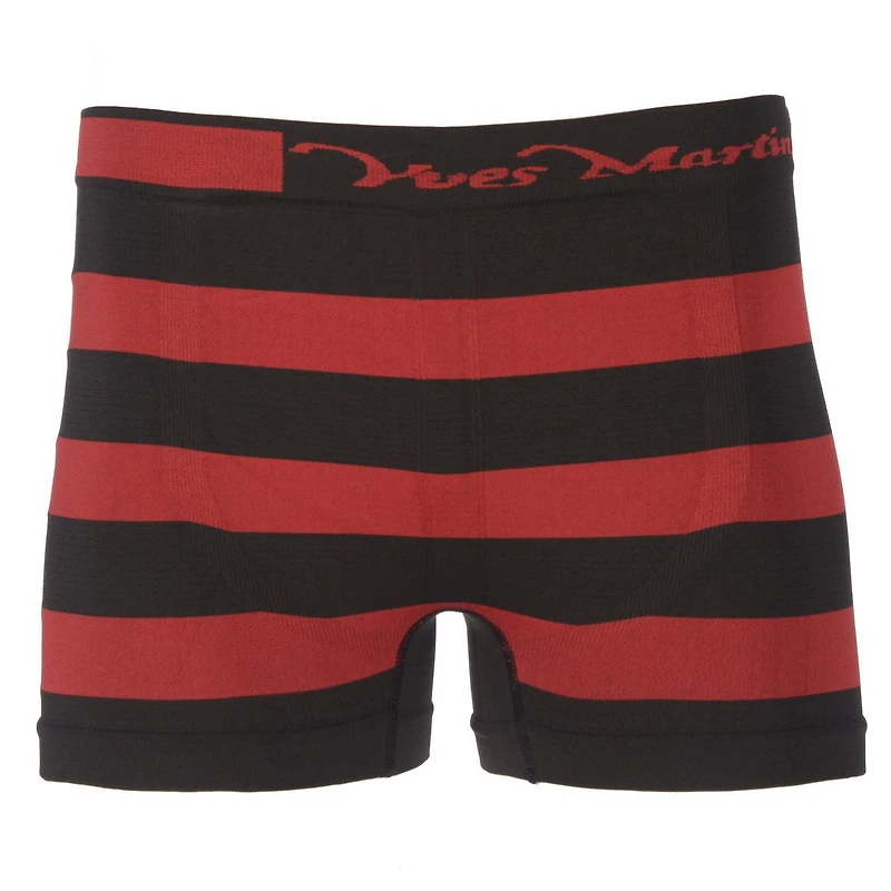Caleçons boxers Yves Martin sans couture avec rayures latérales pour hommes