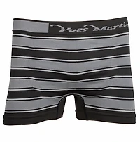 Caleçons boxers Yves Martin sans couture avec rayures latérales pour hommes