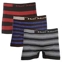 Caleçons boxers Yves Martin sans couture avec rayures latérales pour hommes