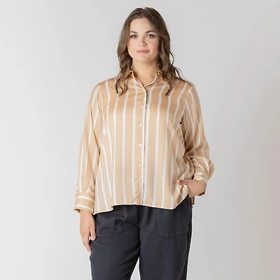 Devoted Women's Plus Long sleeve blouse, blouse