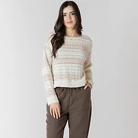 Devoted Loose fit long sleeve knitted sweater, Knit sweater