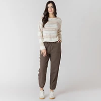 Devoted Loose fit long sleeve knitted sweater, Knit sweater