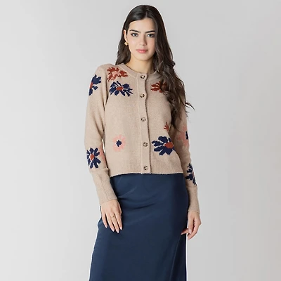 Devoted Long sleeve button up front cardigan