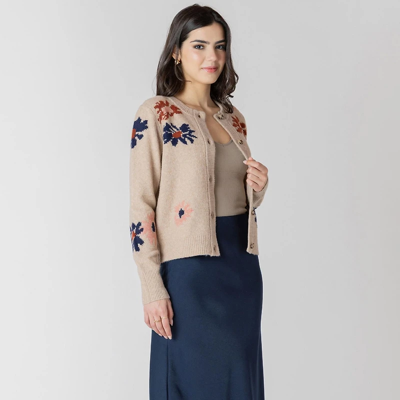 Devoted Long sleeve button up front cardigan