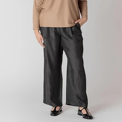 Devoted Taille Plus Femme Pantalon en jean à jambe large