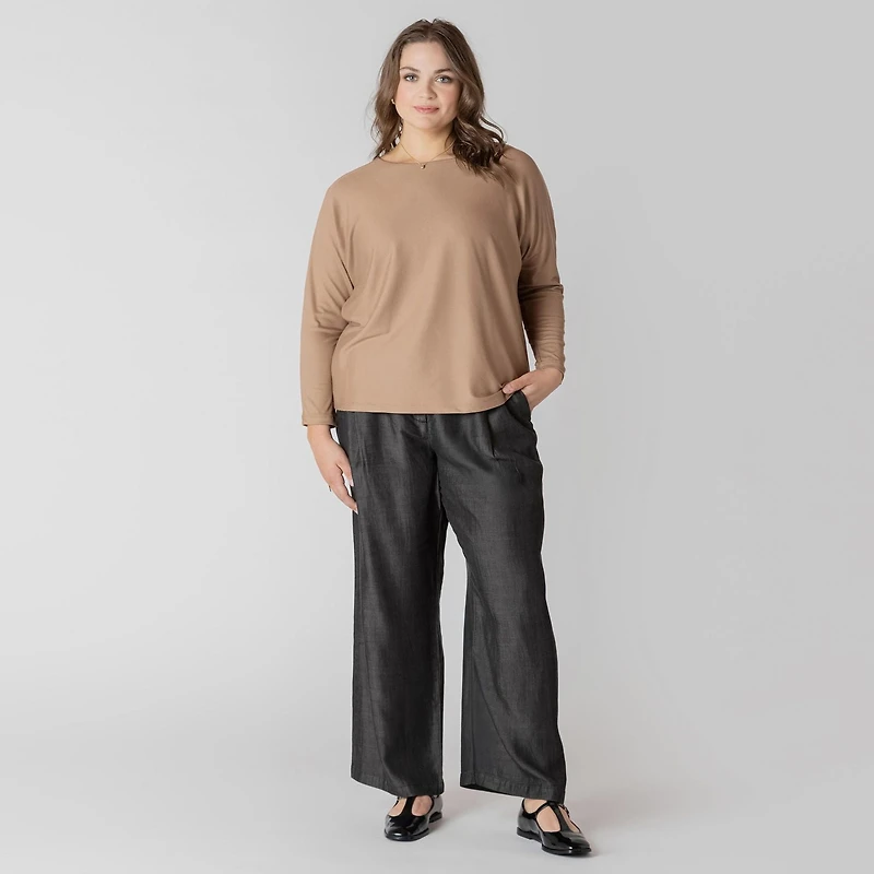 Devoted Taille Plus Femme Pantalon en jean à jambe large