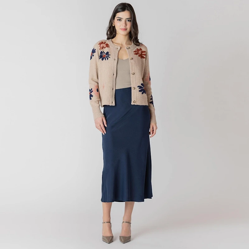 Devoted Long sleeve button up front cardigan