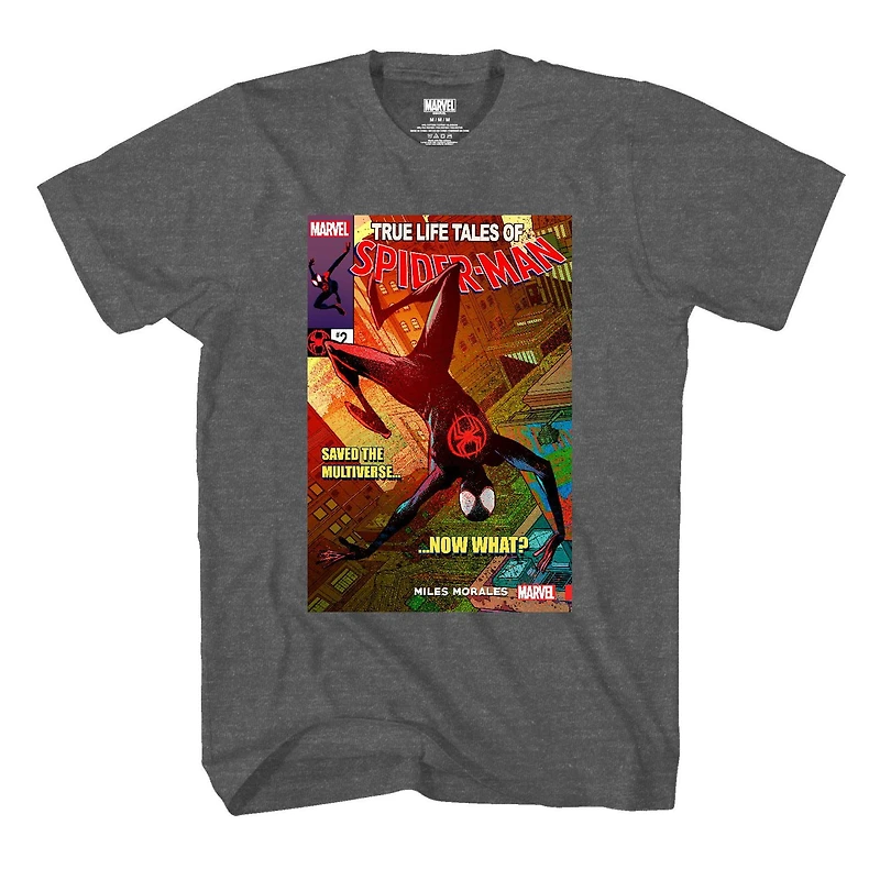 T-shirt à manches courtes Marvel Spider Man Comic pour homme