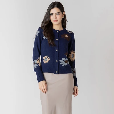 Devoted Long sleeve button up front cardigan