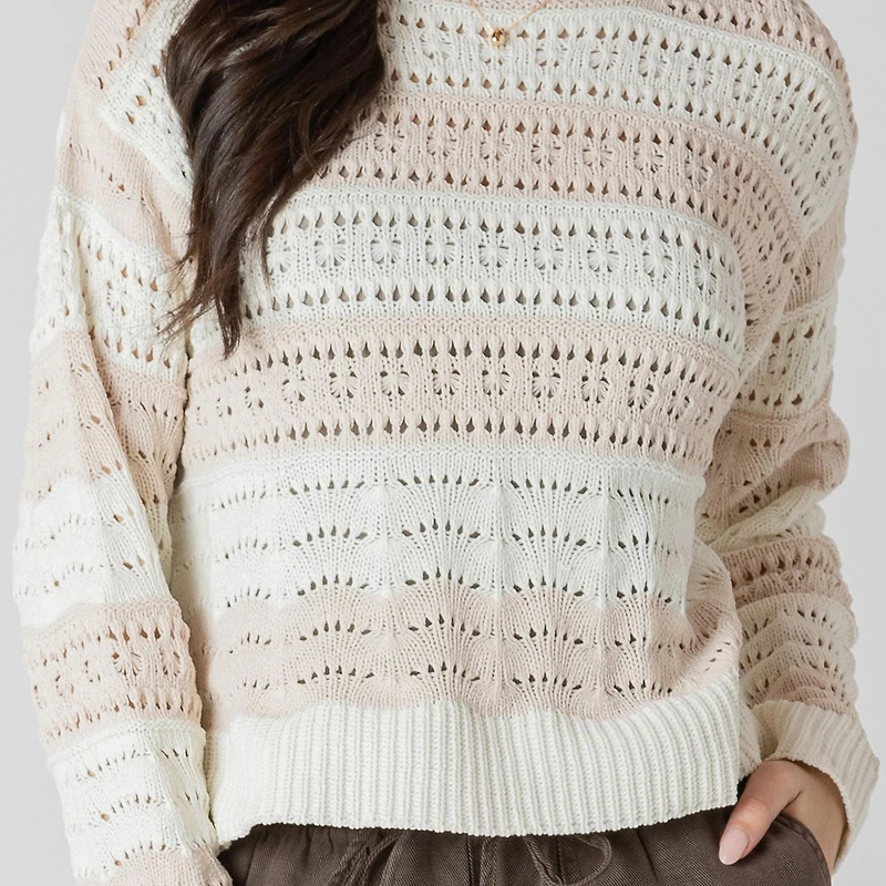 Devoted Loose fit long sleeve knitted sweater, Knit sweater