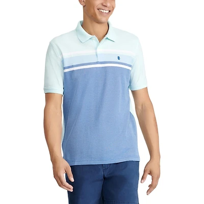 IZOD MENS ADVANTAGE STRIPE POLO