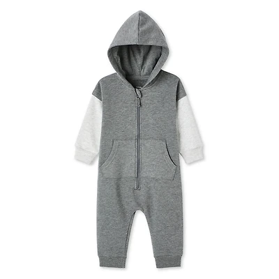 Barboteuse trompe-l’œil en molleton George pour bébés garçons Tailles 0-24 mois