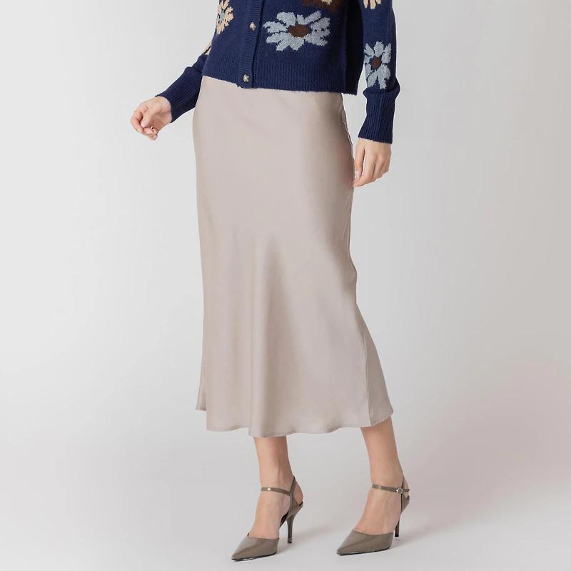 Devoted Flowy Midi Skirt, skirt