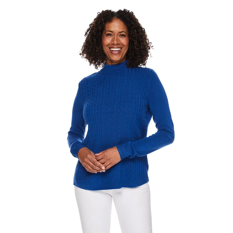 Chandail en maille torsadée Iyla pour femmes Tailles P-TTG