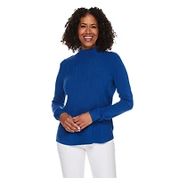 Chandail en maille torsadée Iyla pour femmes Tailles P-TTG