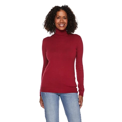 Iyla Women's Turtleneck Sweater, Sizes S-XXL