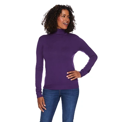 Iyla Women's Turtleneck Sweater, Sizes S-XXL