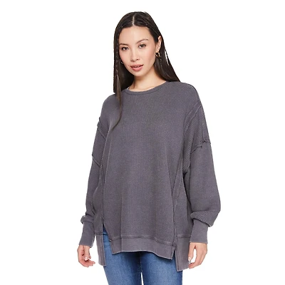 Wild Skye Women's Long Sleeve Waffle Top